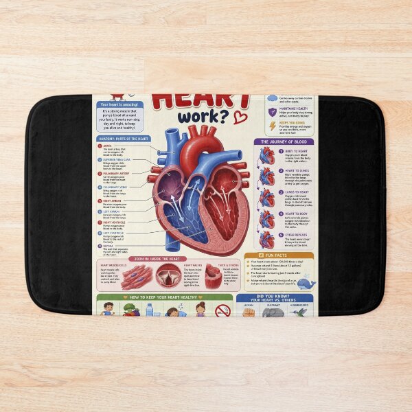 Item preview, How Does The Heart Work? Human Anatomy Biology Medical Student Education designed and sold by yassin-stags.