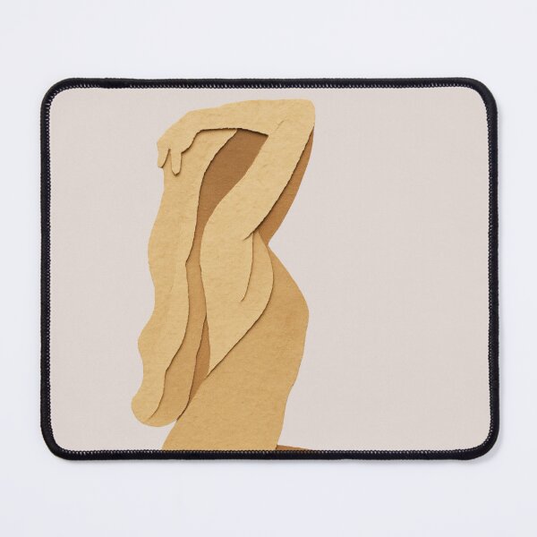 Item preview, Boho Minimalist Kneeling Woman Paper Cutout Silhouette designed and sold by Rhodes Shop.