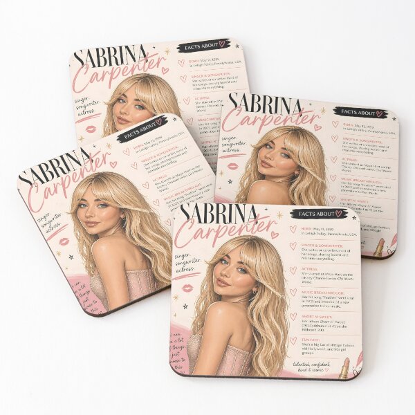 Item preview, Sabrina Carpenter Illustration and Facts designed and sold by Pixel Palace.