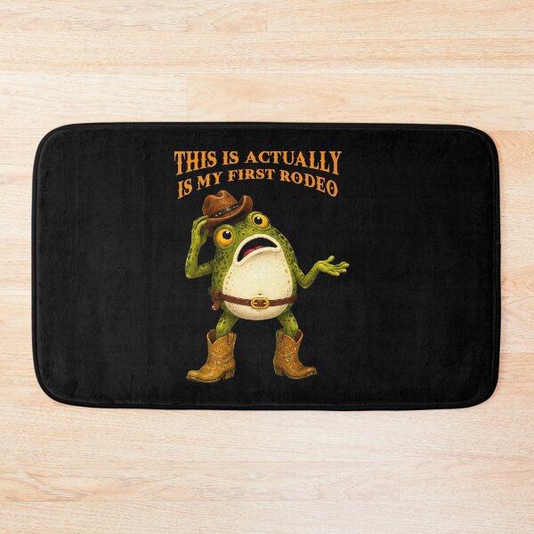 Item preview, This Is Actually My First Rodeo Frog designed and sold by TeeARTHY.