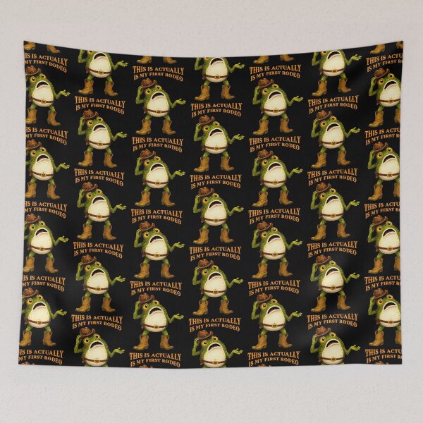 Item preview, This Is Actually My First Rodeo Frog designed and sold by TeeARTHY.