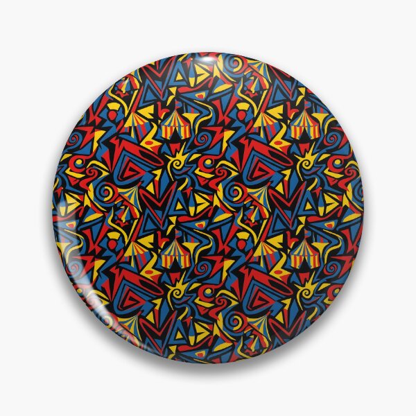 Item preview, Retro Circus Geometric Abstract Seamless Pattern Art designed and sold by EKHOAISTORE.