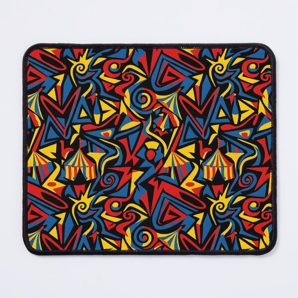 Item preview, Retro Circus Geometric Abstract Seamless Pattern Art designed and sold by EKHOAISTORE.