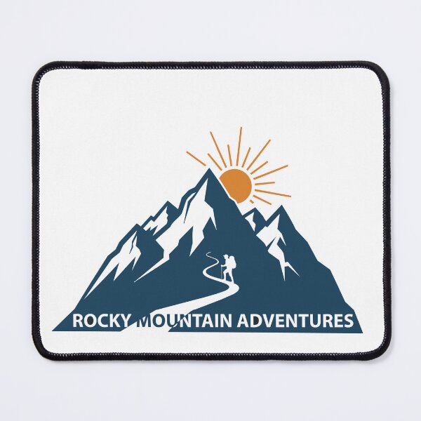 Item preview, Rocky Mountain Hiking adventures logo style vector graphic. designed and sold by Art-Horizon.