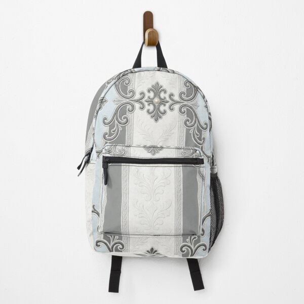 Item preview, Ice Blue & Gray Striped Baroque designed and sold by DesignsByPrnces.