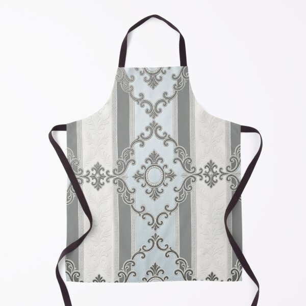 Item preview, Ice Blue & Gray Striped Baroque designed and sold by DesignsByPrnces.