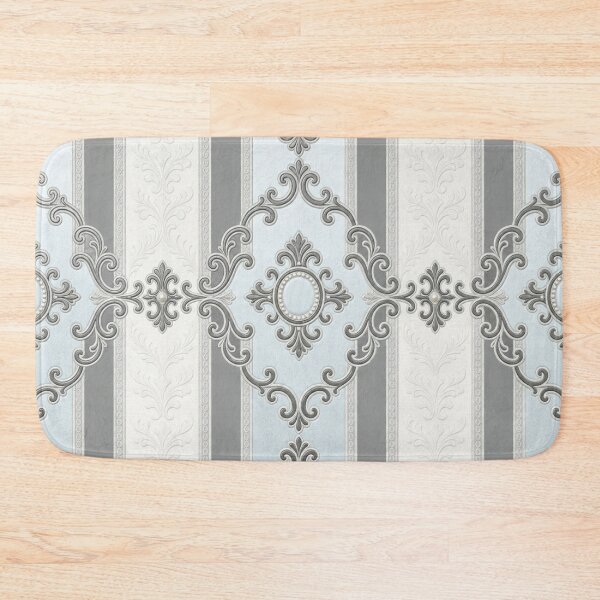 Item preview, Ice Blue & Gray Striped Baroque designed and sold by DesignsByPrnces.