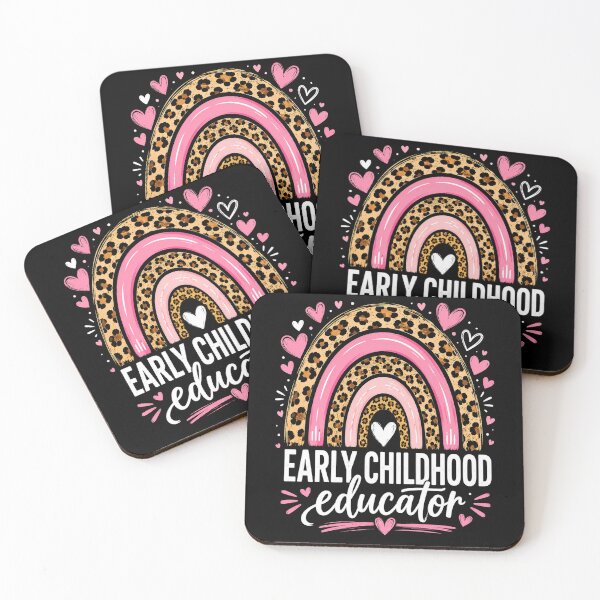 Item preview, Early Childhood Educator Leopard Rainbow Teacher Appreciation designed and sold by THREE LITTLE BEANS.