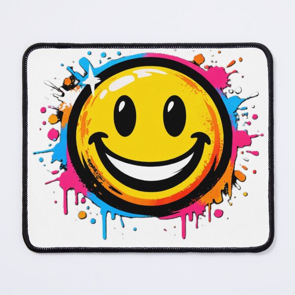 Item preview, Yellow Happy Smiley – Graffiti Streetwear designed and sold by AstraDrip Studio.