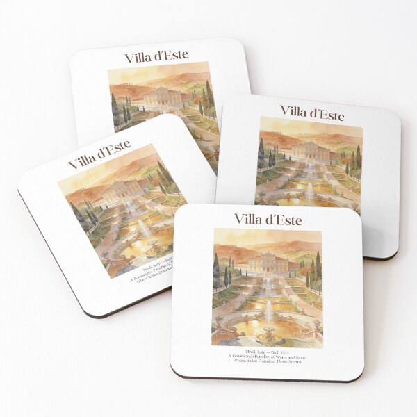 Item preview, Villa d'Este Vintage Watercolor Art Print | Italian Renaissance Garden | Tivoli Italy Wall Decor designed and sold by Panom Suavichien.