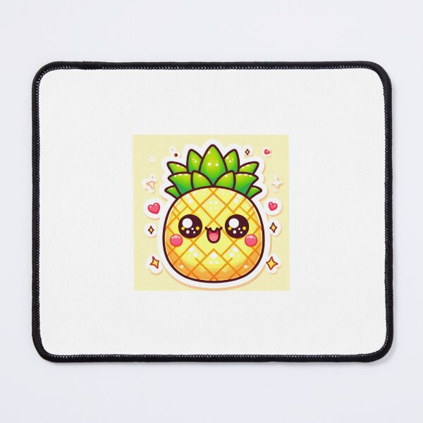 Item preview, Kawaii Pineapple Sticker | Chibi Cute Pineapple with Happy Face designed and sold by PastelPawsArt.
