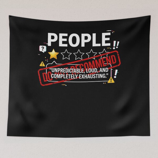 Item preview, People, One Star, Total Nightmare, Would Not Recommend designed and sold by THREE LITTLE BEANS.