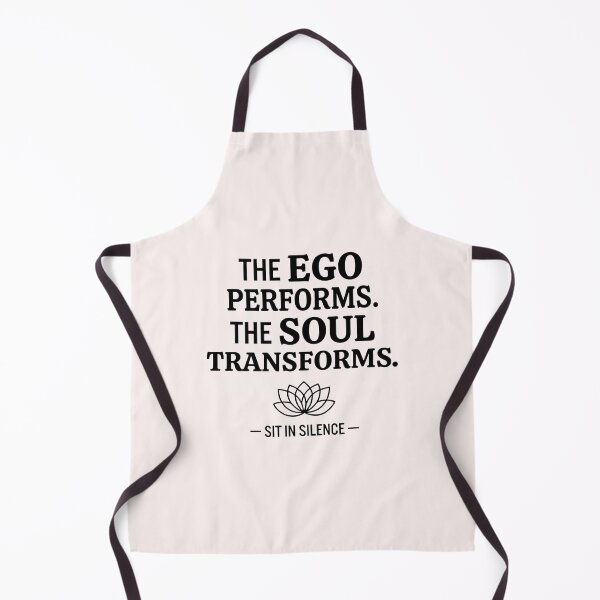 Item preview, The Ego Performs The Soul Transforms - Minimalist Typography designed and sold by SitInSilence24.