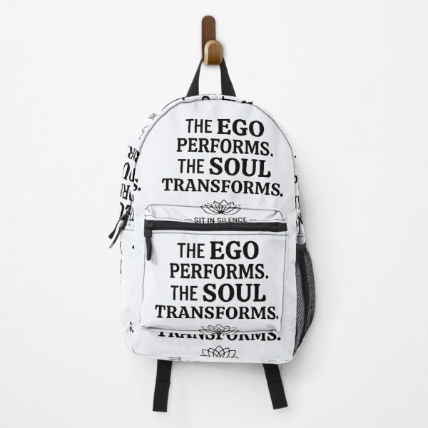 Item preview, The Ego Performs The Soul Transforms - Minimalist Typography designed and sold by SitInSilence24.