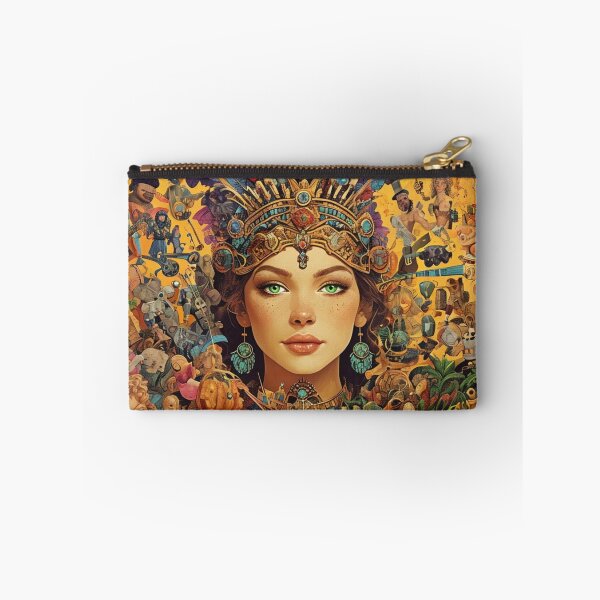 Item preview, Eclectic Fantasy Portrait with Feathered Headdress and Collage designed and sold by maplesoulkiller.