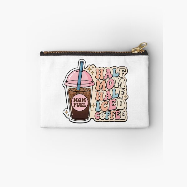 Item preview, Half Mom Half Iced Coffee Funny Mother Quote Art designed and sold by FlatInkStudio.