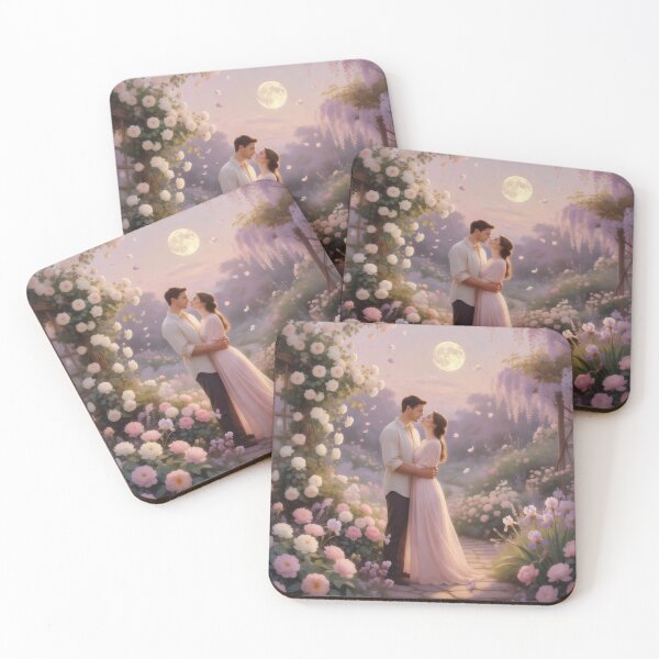 Item preview, Moon Garden of Togetherness - Love in the Light of Flowers designed and sold by PicParadiz.