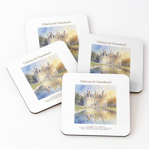 Item preview, Château de Chambord Vintage Watercolor Art Print | French Renaissance Castle | Loire Valley France Wall Decor designed and sold by Panom Suavichien.