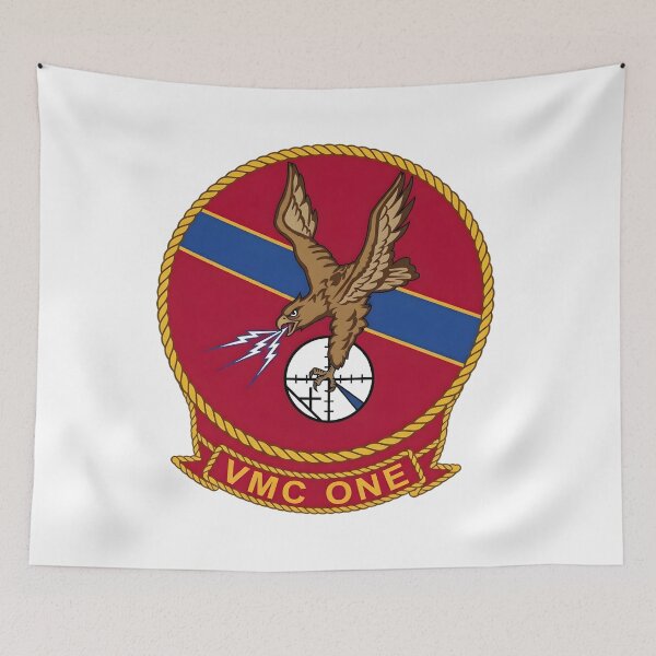 Item preview, USMC VMC-1 Airborne Early Warning and Electronic Countermeasures Squadron Patch designed and sold by CharlieDesings.