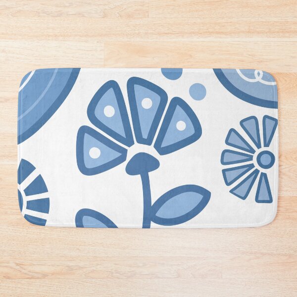 Item preview, Blue And White Flower Boho Design designed and sold by Sartoris Art.