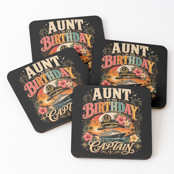 Item preview, Aunt Of The Birthday Captain Cruise Family Vacation Party designed and sold by THREE LITTLE BEANS.