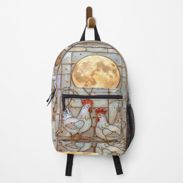 Item preview, Chickens Under Magical Stained Glass Moon designed and sold by BriSher.