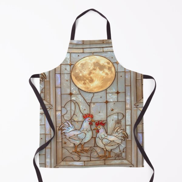 Item preview, Chickens Under Magical Stained Glass Moon designed and sold by BriSher.