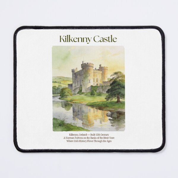 Item preview, Kilkenny Castle Vintage Watercolor Art Print | Norman Irish Fortress | County Kilkenny Ireland Wall Decor designed and sold by Panom Suavichien.