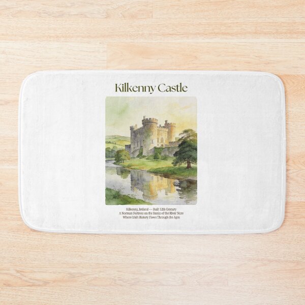 Item preview, Kilkenny Castle Vintage Watercolor Art Print | Norman Irish Fortress | County Kilkenny Ireland Wall Decor designed and sold by Panom Suavichien.