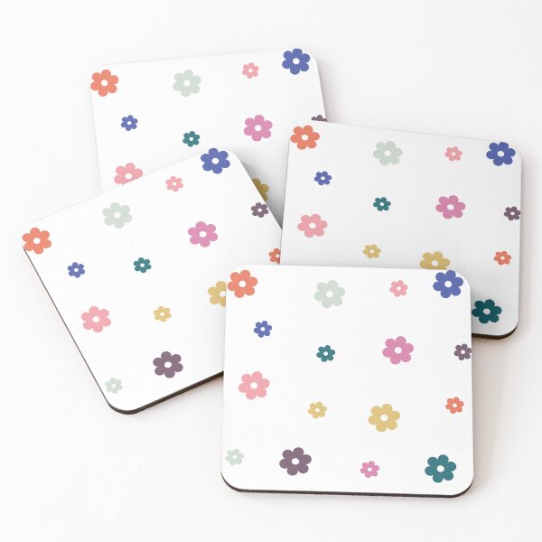 Item preview, Retro Groovy Multicolor Ditsy Daisy Flower Pack designed and sold by Aesthetic Crew.