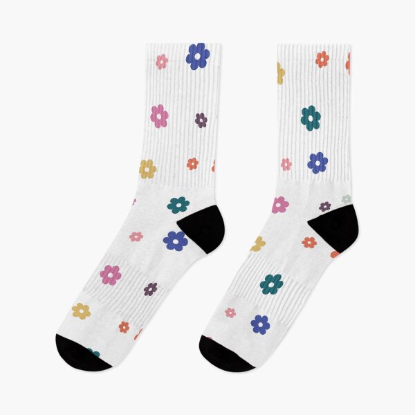 Item preview, Retro Groovy Multicolor Ditsy Daisy Flower Pack designed and sold by Aesthetic Crew.