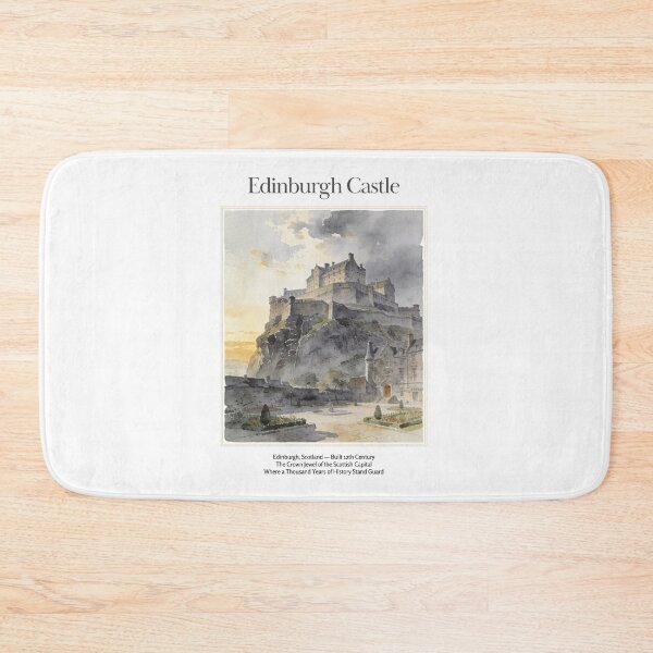 Item preview, Edinburgh Castle Vintage Watercolor Art Print | Scottish Royal Fortress | Edinburgh Scotland Wall Decor designed and sold by Panom Suavichien.