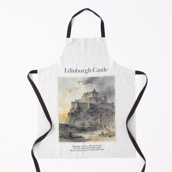 Item preview, Edinburgh Castle Vintage Watercolor Art Print | Scottish Royal Fortress | Edinburgh Scotland Wall Decor designed and sold by Panom Suavichien.