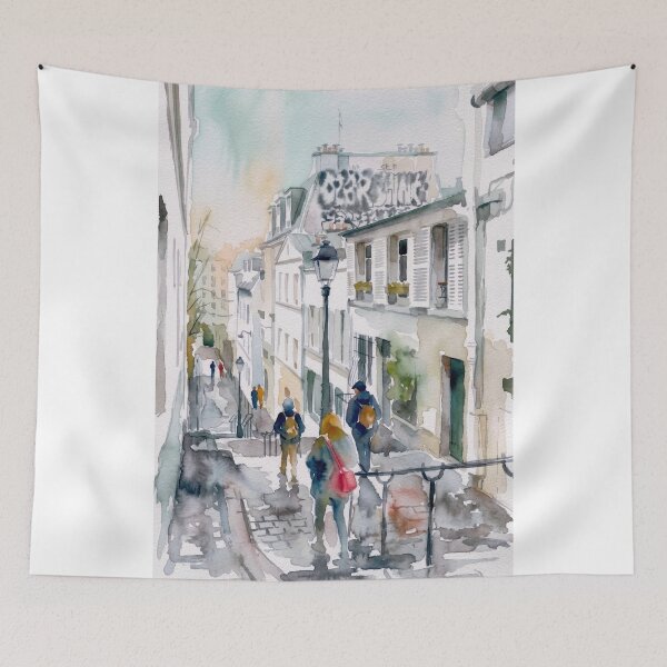 Item preview, Montmartre Street Paris designed and sold by caracatita75.