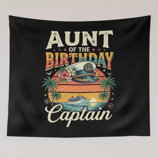 Item preview, Aunt Of The Birthday Captain Cruise Family Vacation Party designed and sold by THREE LITTLE BEANS.