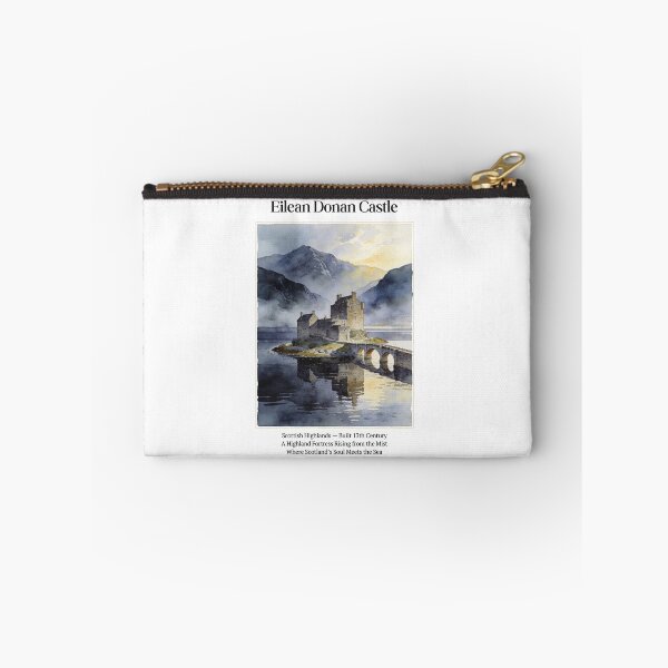 Item preview, Eilean Donan Castle Vintage Watercolor Art Print | Scottish Highland Fortress | Loch Duich Scotland Wall Decor designed and sold by Panom Suavichien.