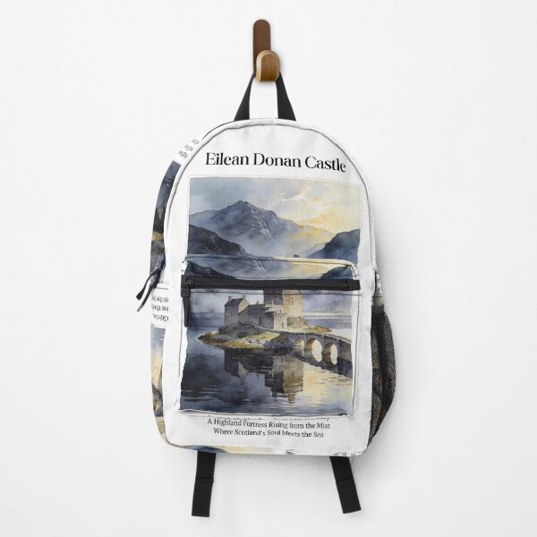 Item preview, Eilean Donan Castle Vintage Watercolor Art Print | Scottish Highland Fortress | Loch Duich Scotland Wall Decor designed and sold by Panom Suavichien.