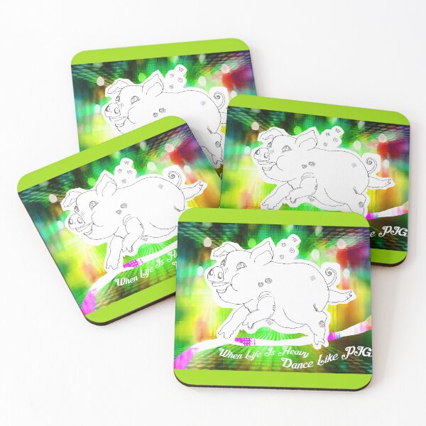 Item preview, When Life Is Heavy - Dance Like A Pig (Ink Drawing by ACCI) designed and sold by VanyssaGraphics.