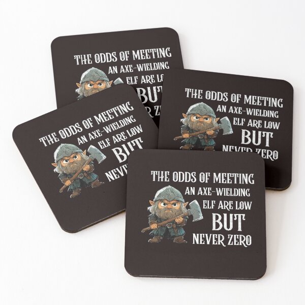 Item preview, THE ODDS OF MEETING AN AXE-WIELDING ELF | ANOMALY HUMOR SERIES — FANTASY ENCOUNTERS EDITION  designed and sold by WitLounge.