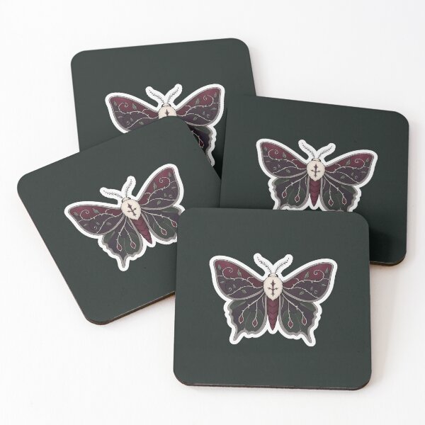 Item preview, Bramble Moth Illustration designed and sold by MizerMoths.