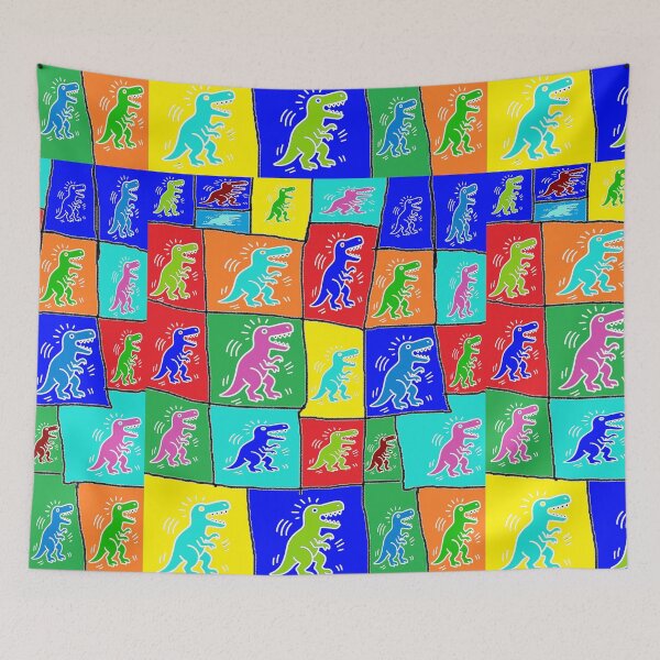 Item preview, punk dinosaur 1234 pop art designed and sold by LoEndT-Shirts.