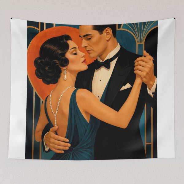 Item preview, Wall Art - Postcard - Art Deco Elegance Dance designed and sold by ForeverPrintsOK.