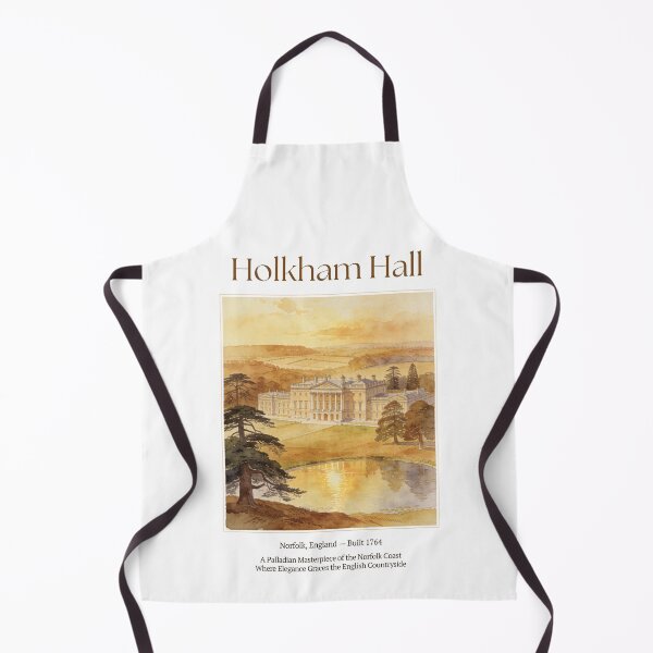 Item preview, Holkham Hall Vintage Watercolor Art Print | Palladian English Manor | Norfolk England Wall Decor designed and sold by Panom Suavichien.