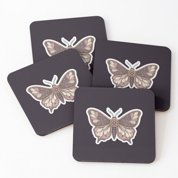 Item preview, Floral Moth Illustration designed and sold by MizerMoths.