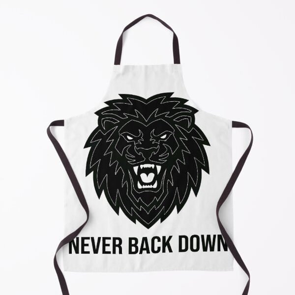 Item preview, Never Back Down Motivational Roaring Lion designed and sold by whinkester.