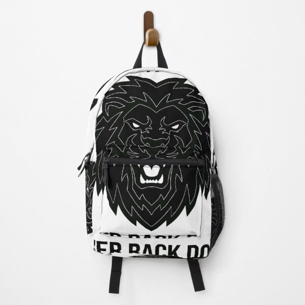 Item preview, Never Back Down Motivational Roaring Lion designed and sold by whinkester.