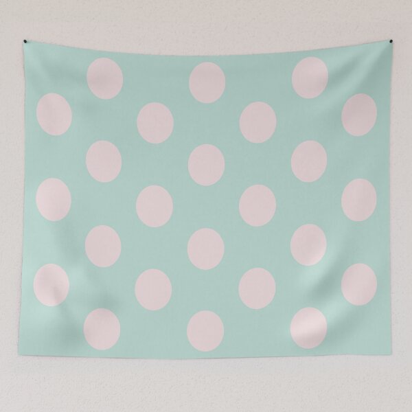 Item preview, Large PALE PINK and MINT GREEN POLKA DOTS  designed and sold by RachelMacht.