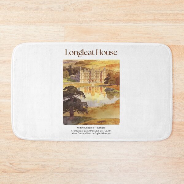 Item preview, Longleat House Vintage Watercolor Art Print | Elizabethan English Manor | Wiltshire England Wall Decor designed and sold by Panom Suavichien.