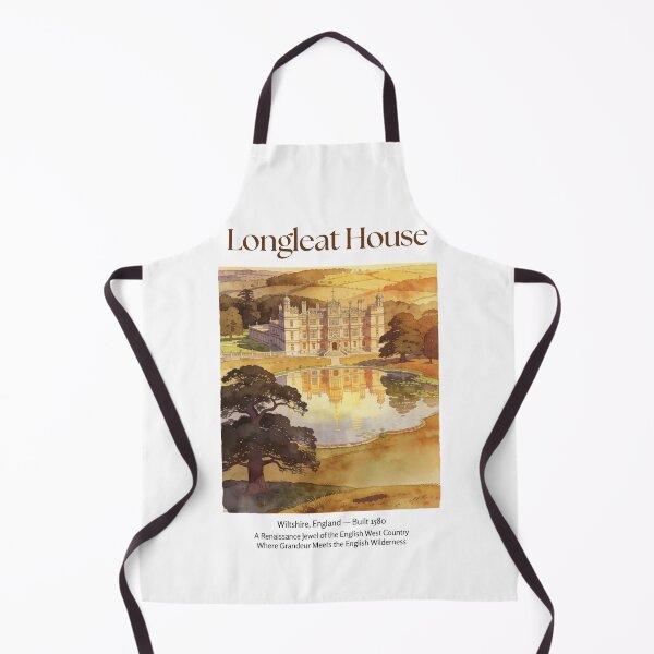 Item preview, Longleat House Vintage Watercolor Art Print | Elizabethan English Manor | Wiltshire England Wall Decor designed and sold by Panom Suavichien.