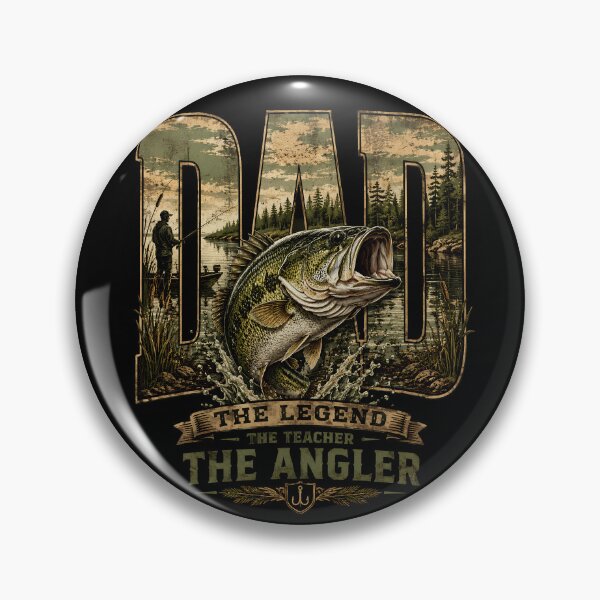Item preview, Dad Dad Bass Fishing Father’s Day Angler Vintage Fishing designed and sold by THREE LITTLE BEANS.